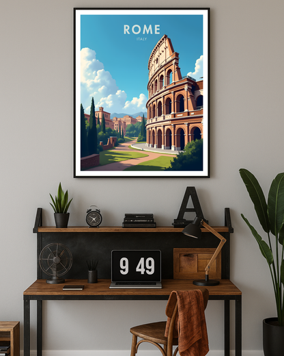 Rome Travel Poster