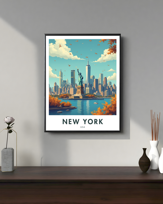 New York City Travel Poster