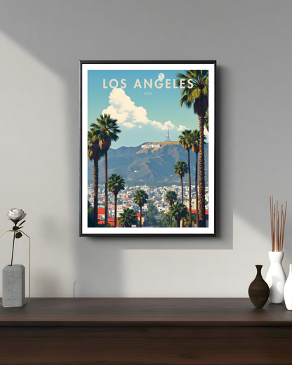 Los Angeles City Travel Poster