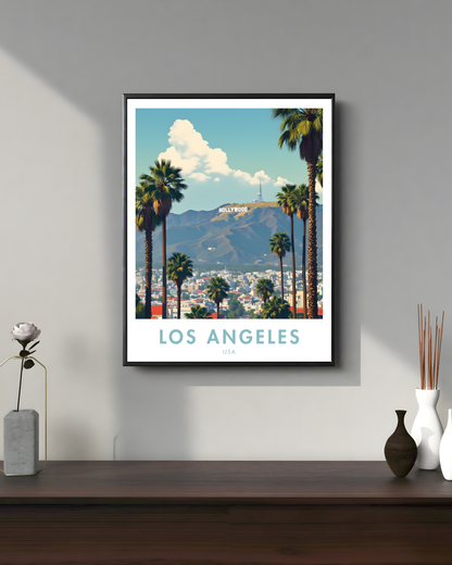 Los Angeles City Travel Poster
