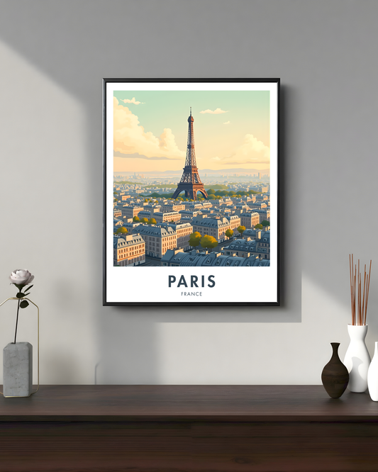 Paris City Travel Poster