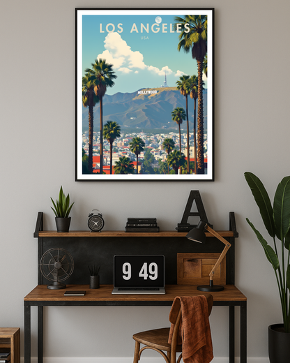 Los Angeles City Travel Poster