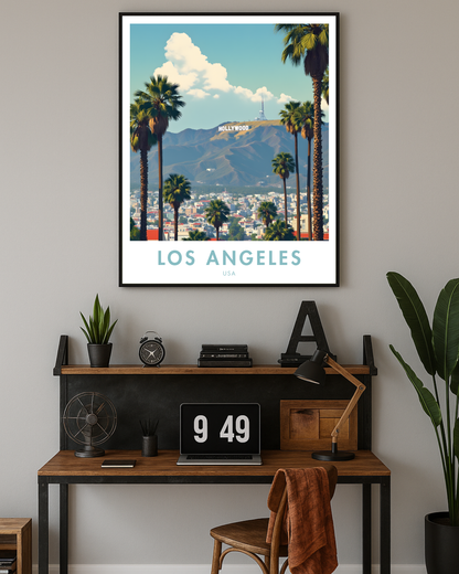 Los Angeles City Travel Poster